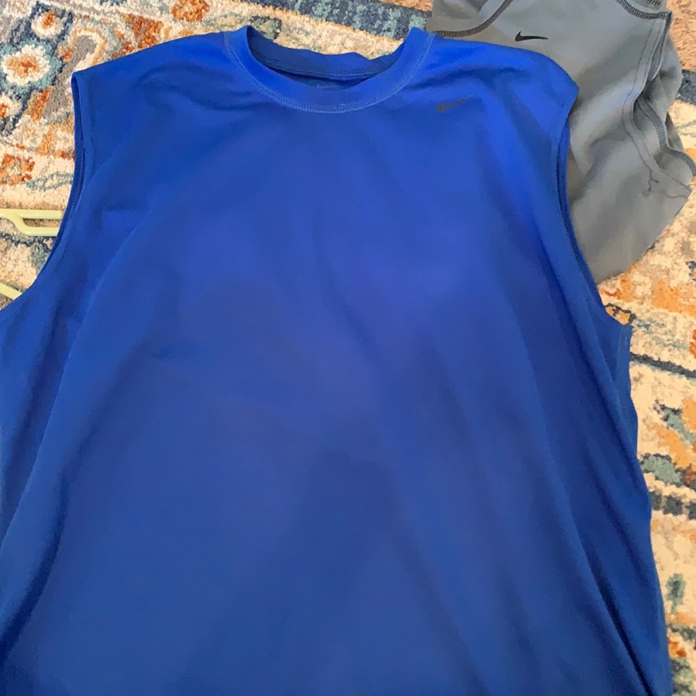 Blue Nike Muscle Shirt